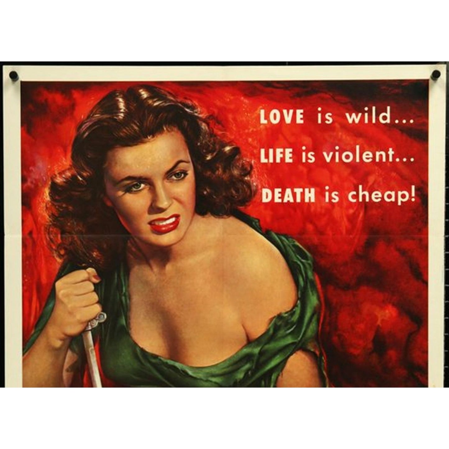 Vendetta (1950) Original One-Sheet Movie Poster 27x41 Howard Hughes Production