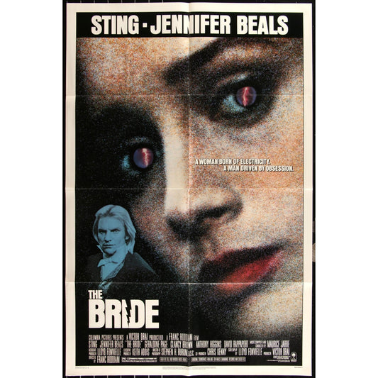 The Bride (1985) Original Movie Poster Folded 27x41 Sting Jennifer Beals EM4-26
