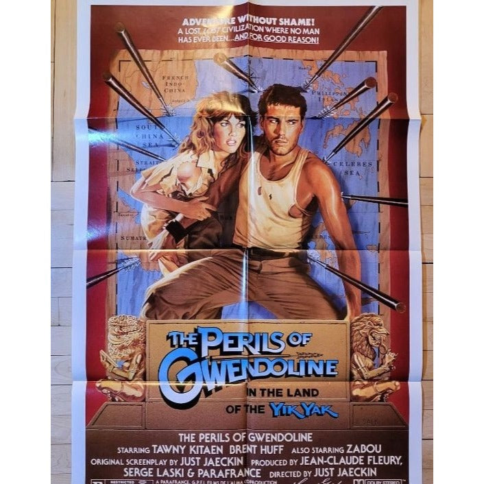 The Perils of Gwendoline in the Land of the Yik Yak (1984) Original Poster 27x41