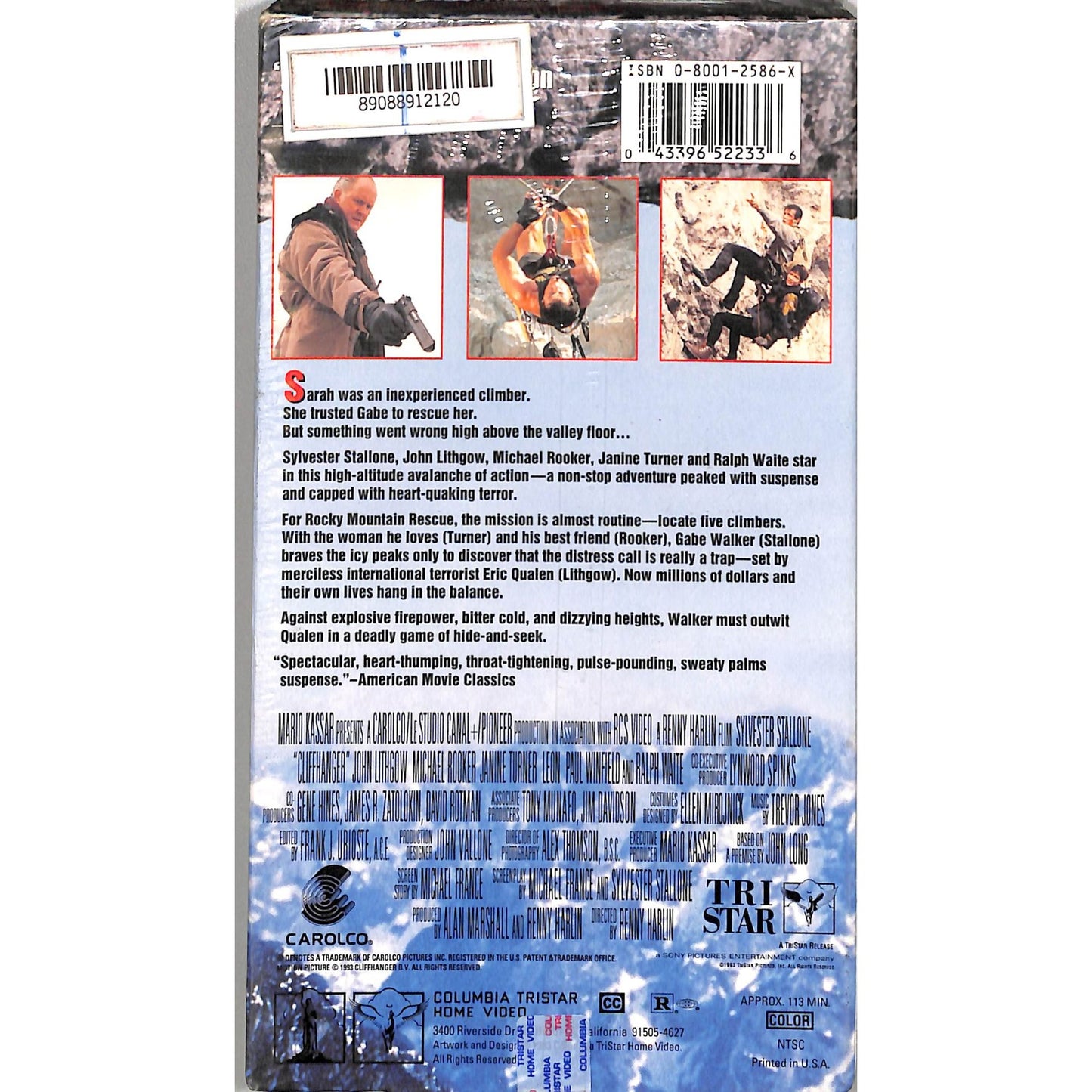 Cliffhanger (1993) BRAND NEW SEALED VHS