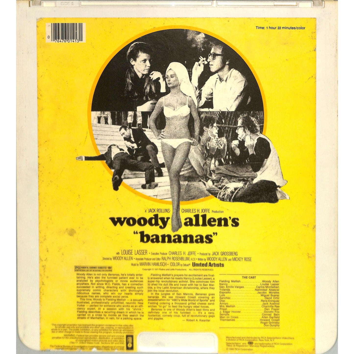 Bananas (1971) Vintage CED Videodisc