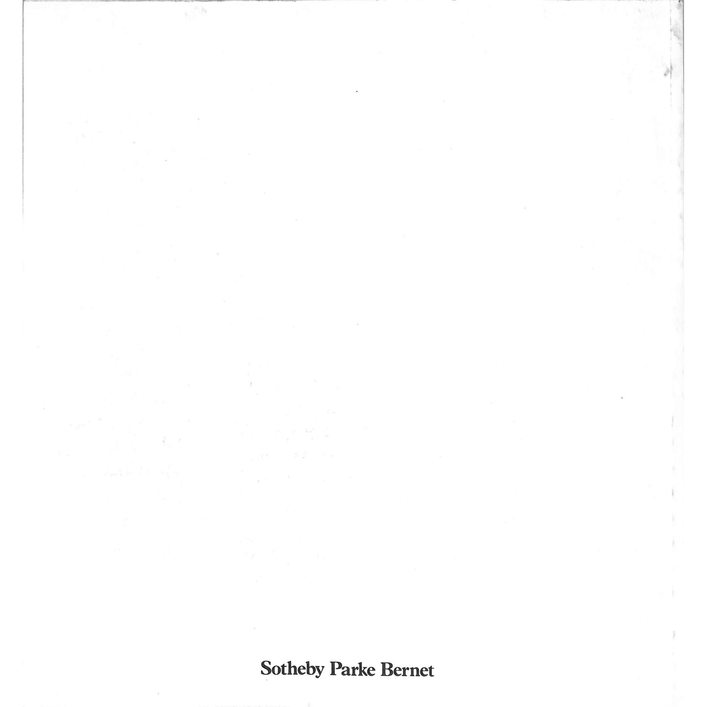 Sotheby's Contemporary Art Auction Catalog November 2, 1978
