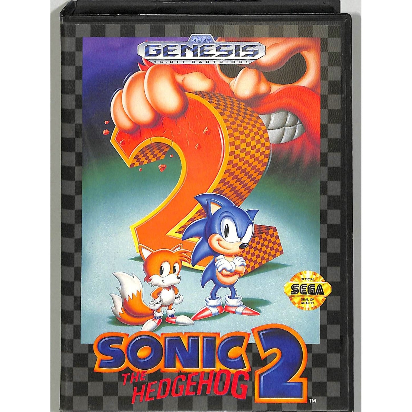 Sonic the Hedgehog 2 (1992) Sega Genesis Cartridge Complete in Case