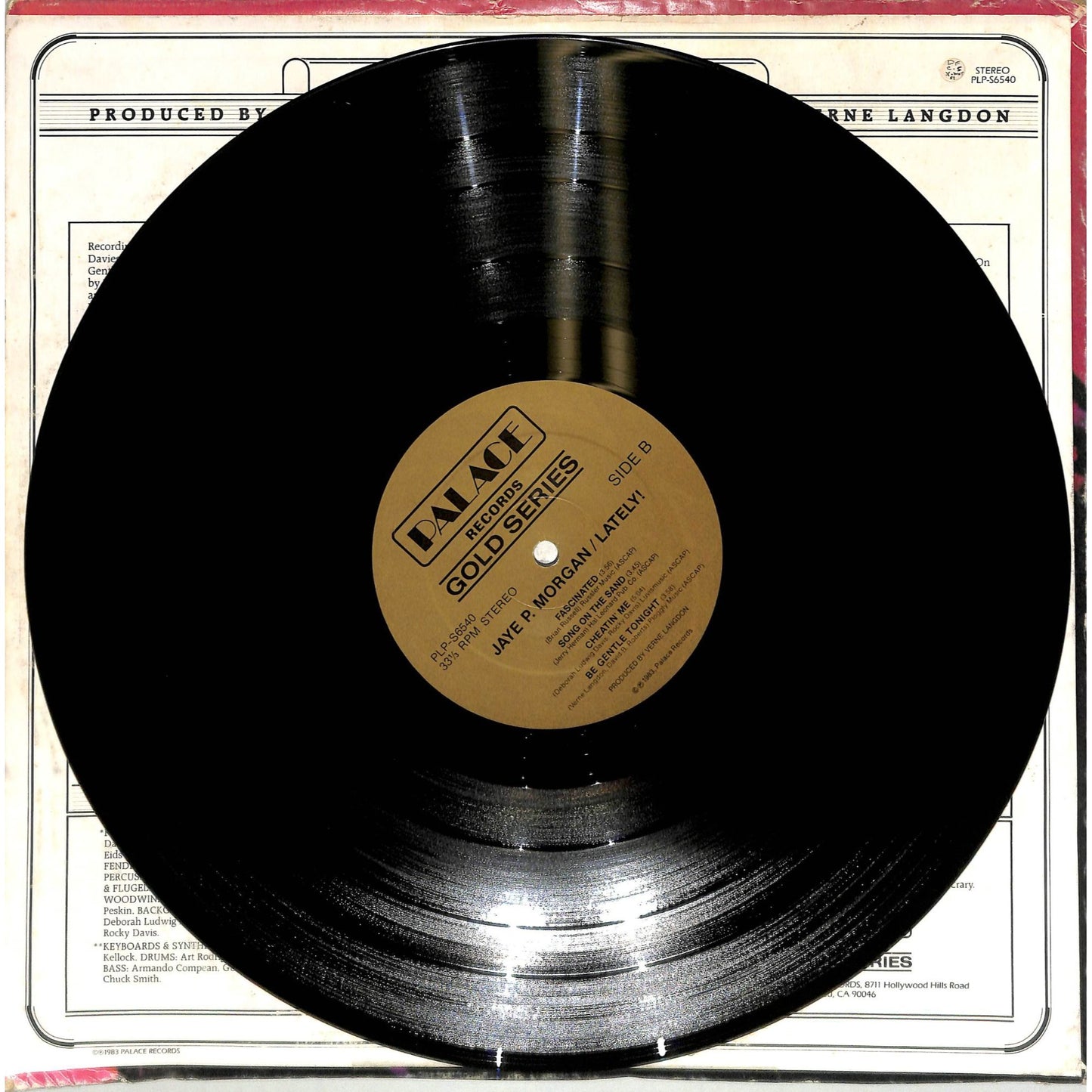 Jaye P. Morgan - Lately! (1983) Vinyl Record PLP S6540