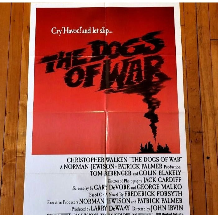 The Dogs of War (1980) Action-Adventure Original Movie Poster 27x41 Folded