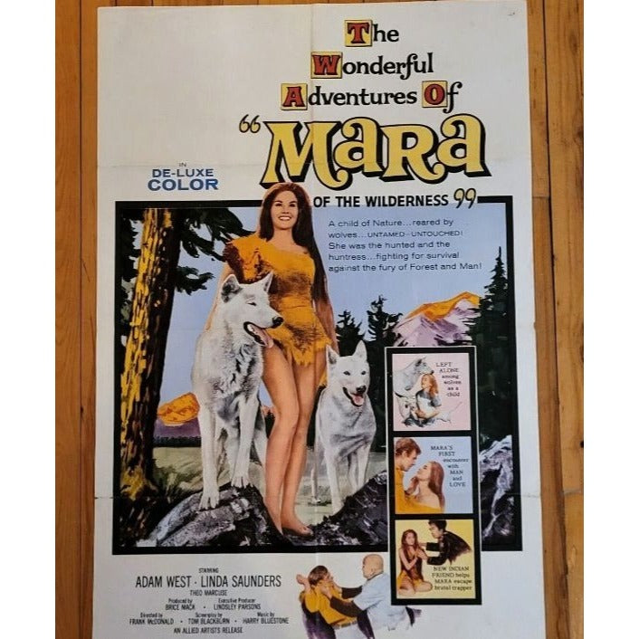 Mara of the Wilderness (1965) adventure Original Movie Poster 27x41 Anne Baxter