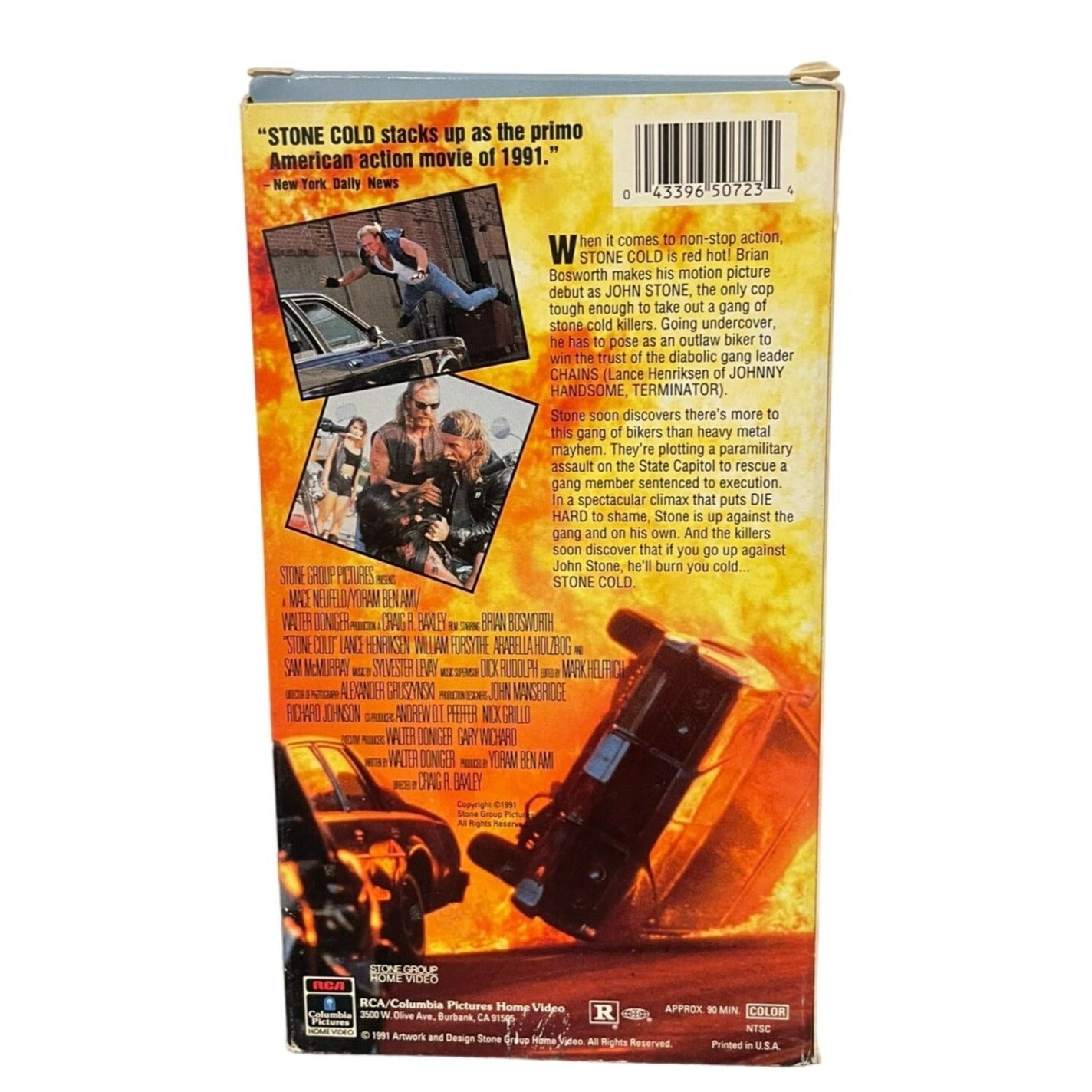 Stone Cold (1991) VHS Brian Bosworth