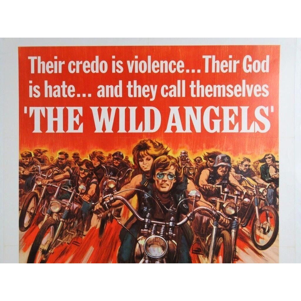 The Wild Angels (1966) Original Vintage Linenbacked One-Sheet Movie Poster