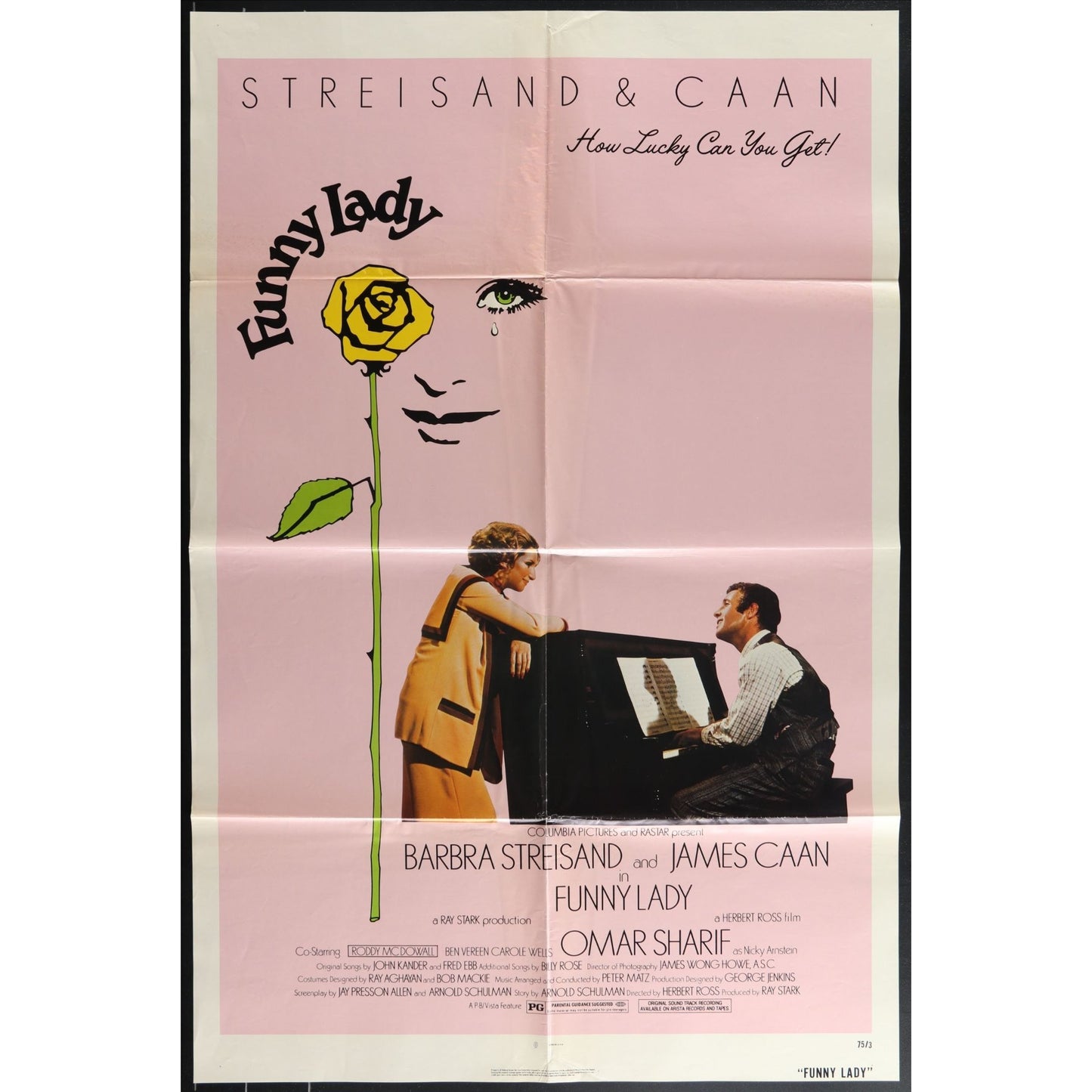 Funny Lady (1975) Original Movie Poster Folded 27x41