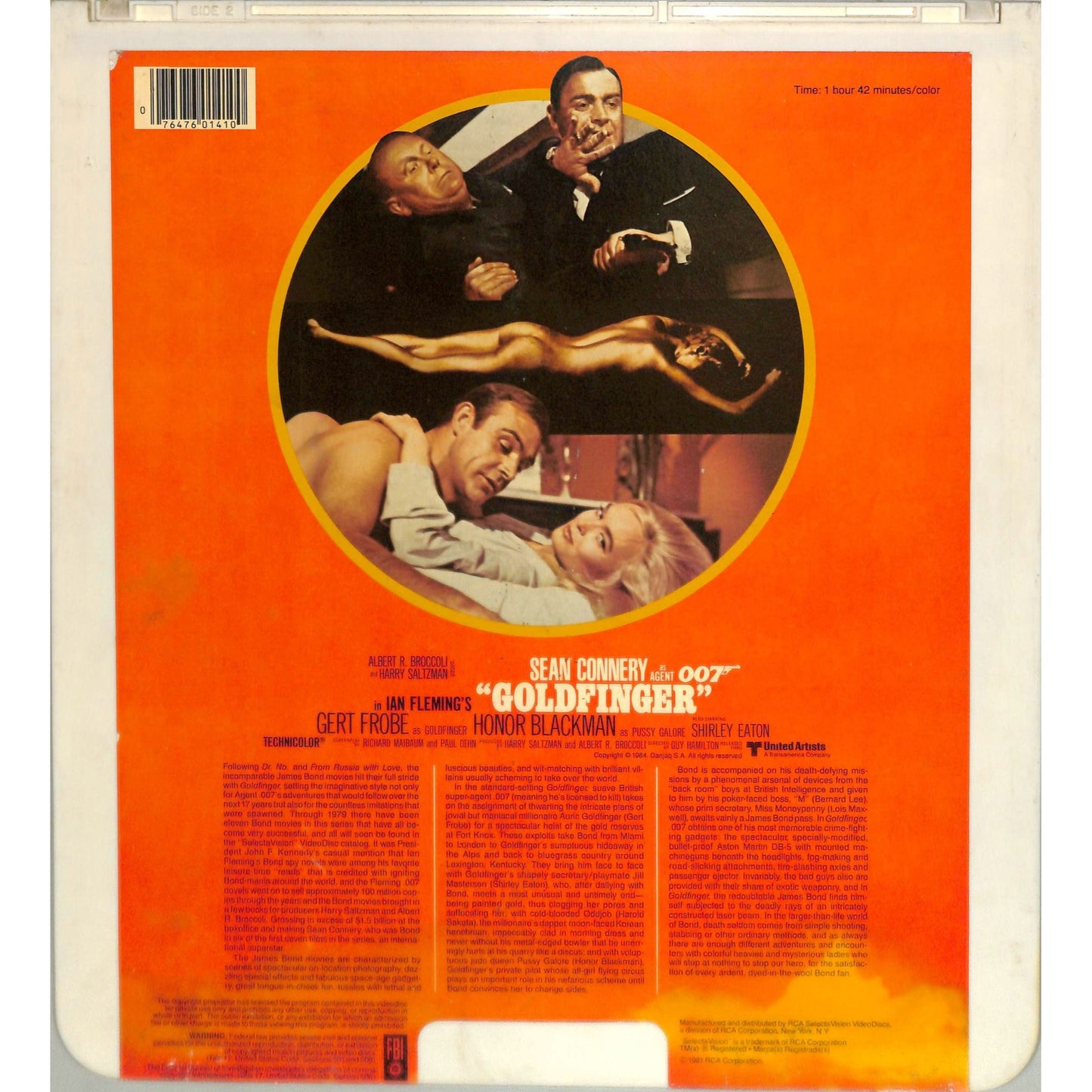 Goldfinger (1964) Vintage CED Videodisc