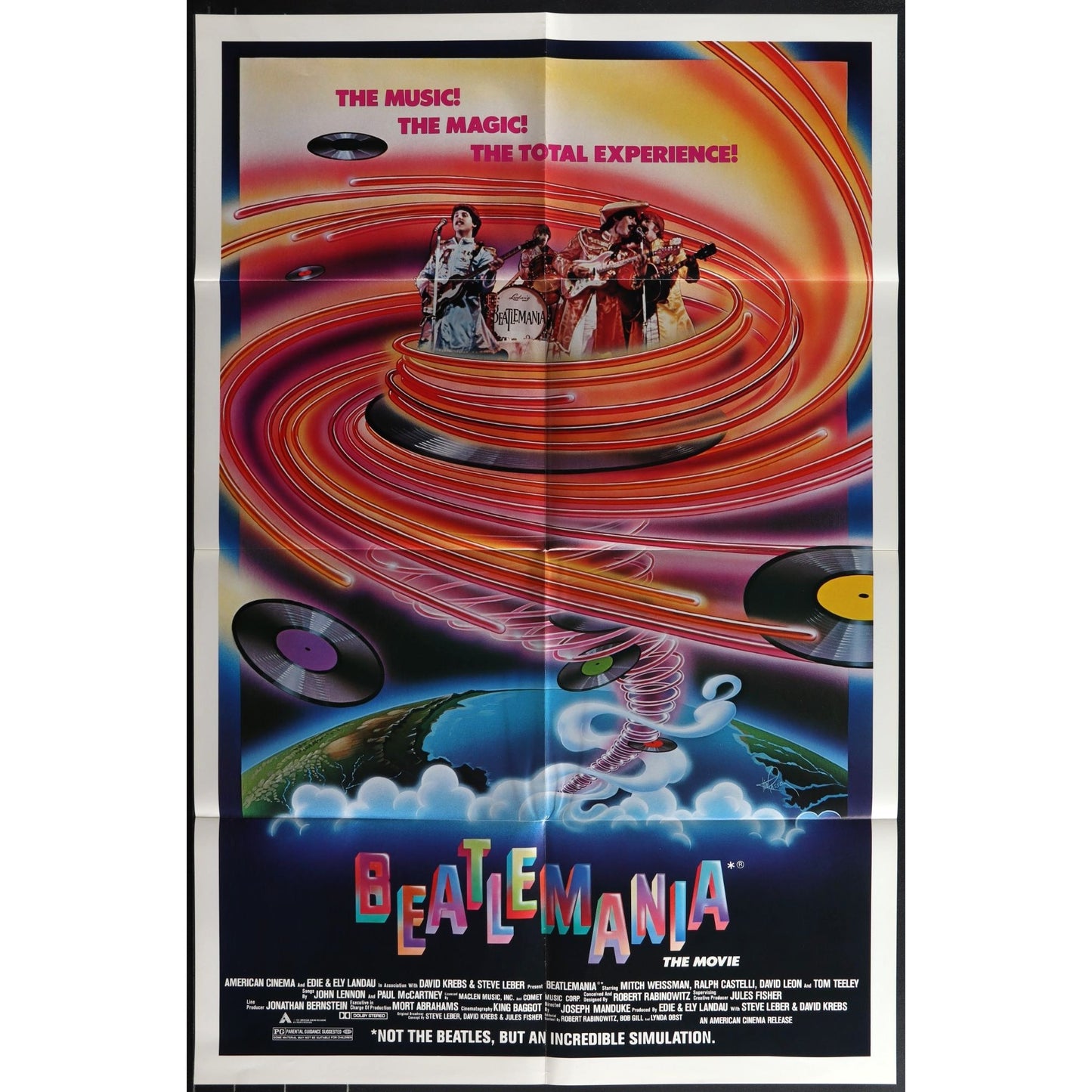 Beatlemania (1981) Original Movie Poster Folded 27x41