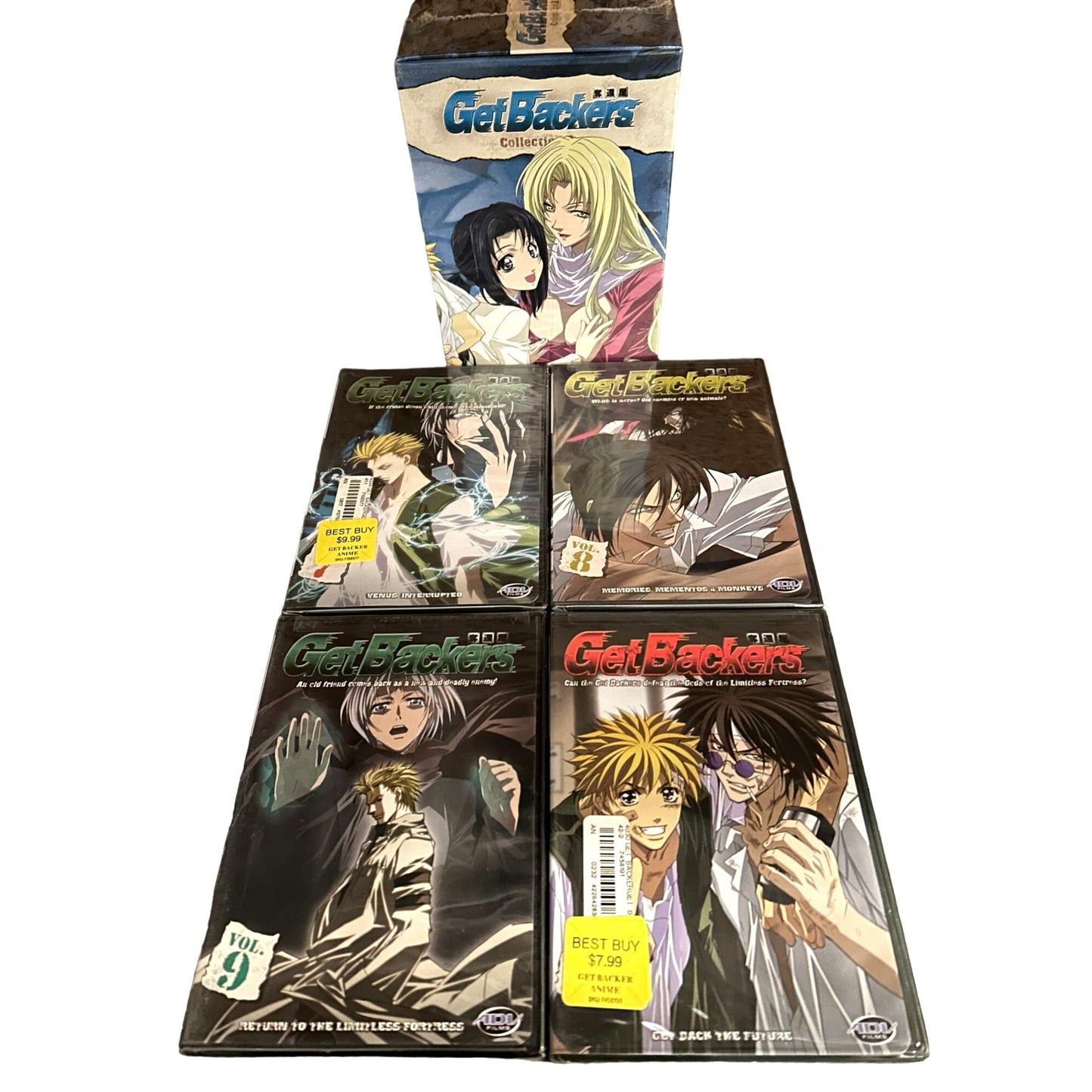 GetBackers Collection 1 & 2 Box Sets Japanese Anime Series Volume 1-10