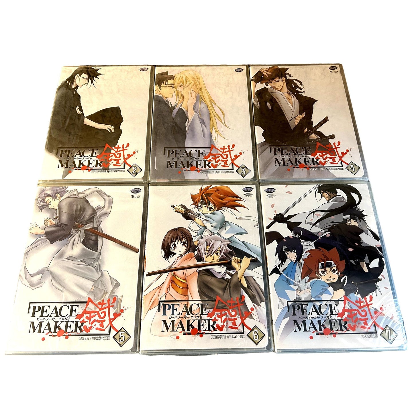 Peacemaker Kurogane (2003) Complete DVD Series Volume 1-7 Includes Starter Box