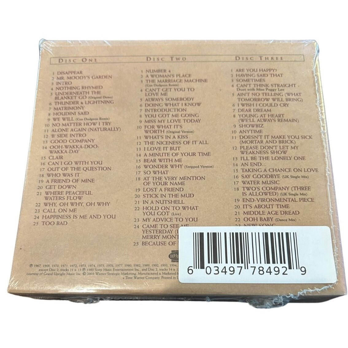 Caricature: the Box - 3CD Set by Gilbert O'Sullivan (Rhino Records, 2004)