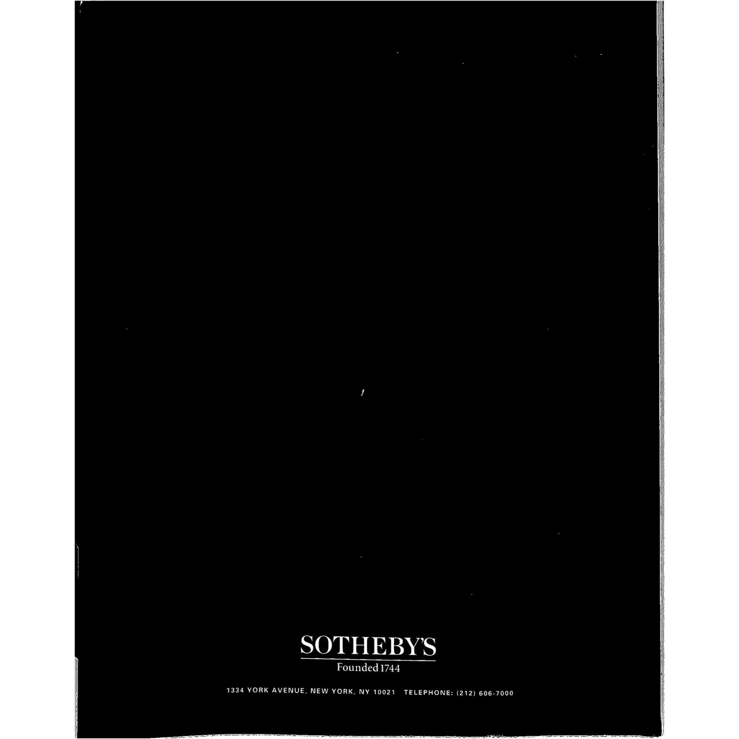 Sotheby’s Contemporary Art Part II Catalog, 1998