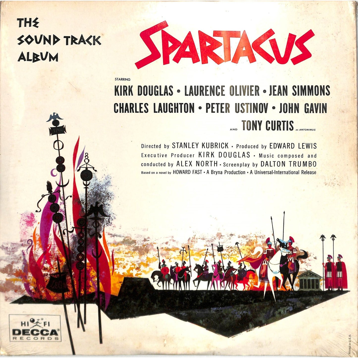 Alex North - Spartacus (The Soundtrack Album, 1960) Sealed Vinyl Record DL 79092