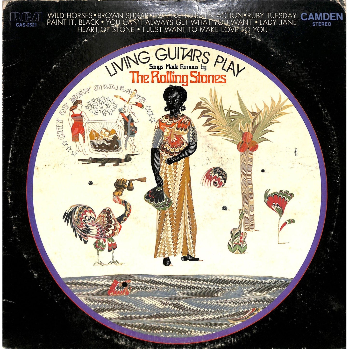 Living Guitars Play Songs Made Famous By The Rolling Stones - Vinyl Record CAS 2521