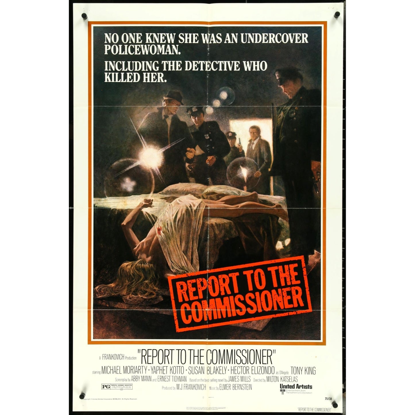 Report to the Commissioner (1975) Original Noir Movie Poster 27x41 Folded EM1A21