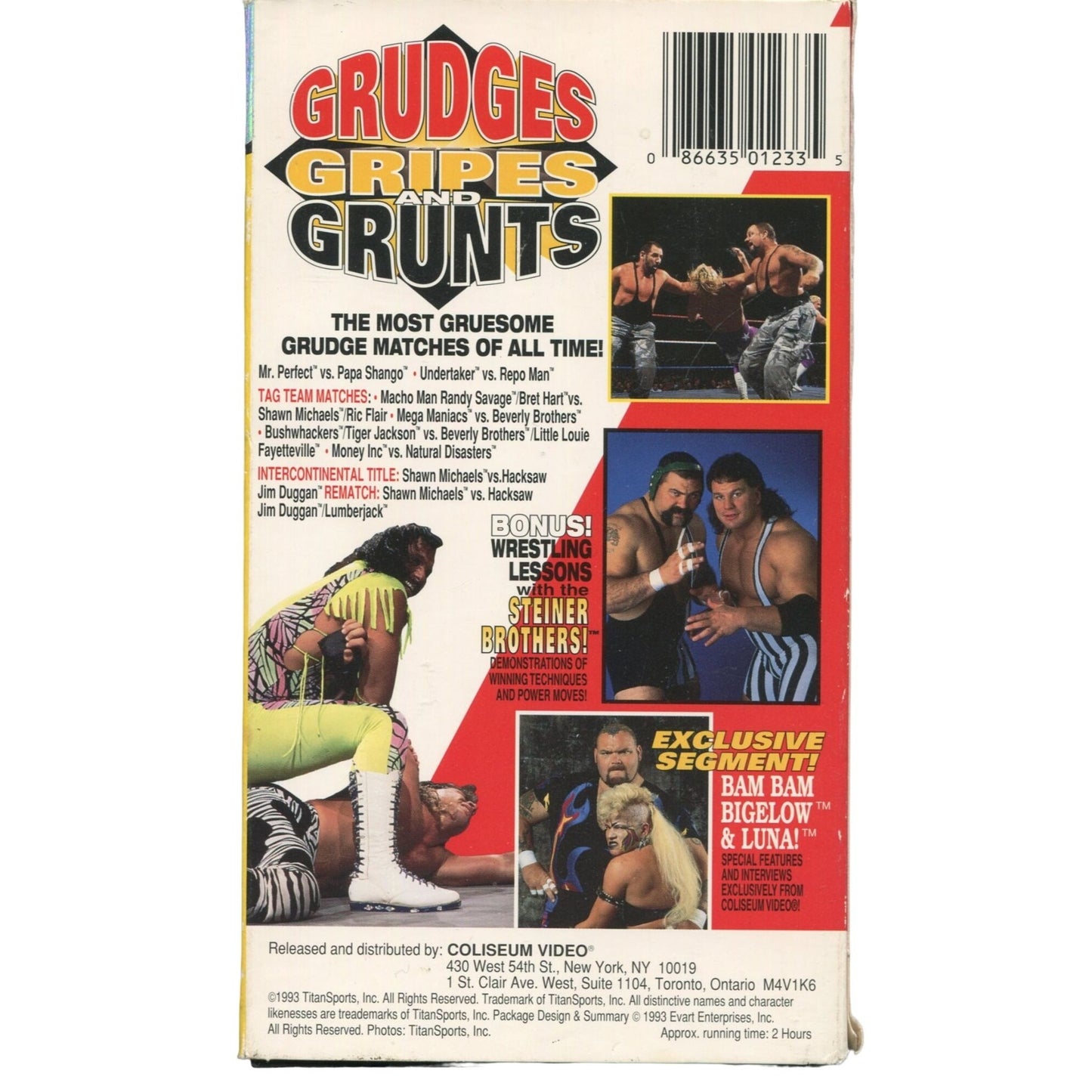 WWF: Grudges, Gripes and Grunts (1993) Wrestling VHS Tape