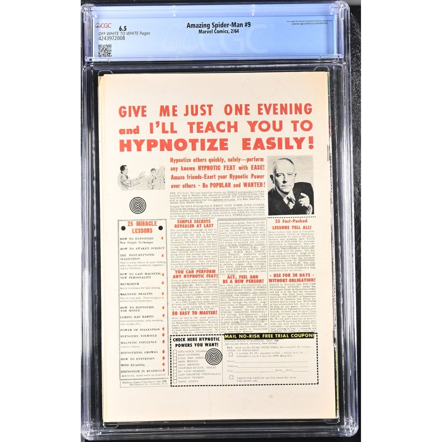 Amazing Spider-Man #9 (1964, Marvel Comics) CGC 6.5 1st Appearance Electro NICE!