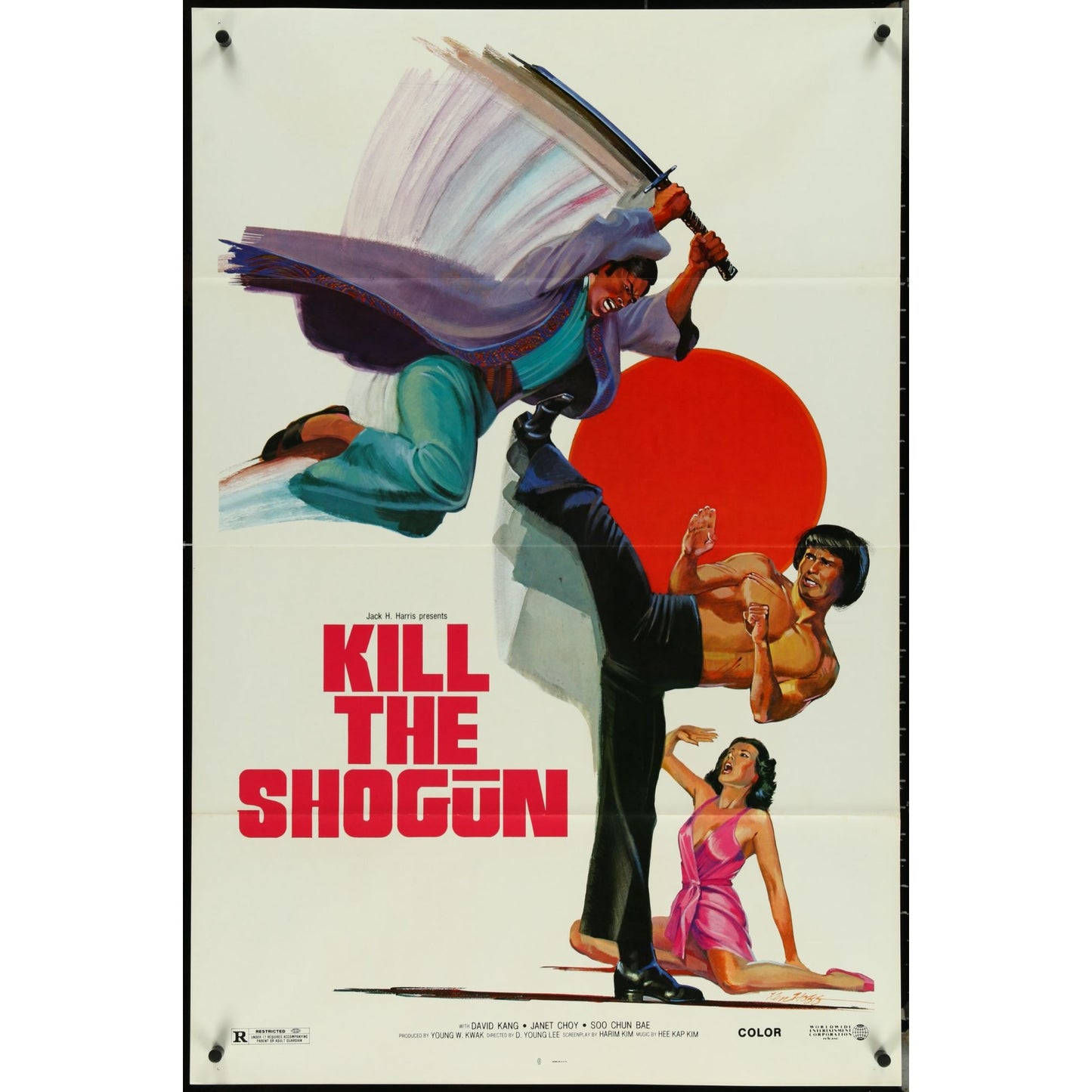 Lot of 32 Tri-Folded Kung-Fu One-Sheet Original Movie Posters 70s & 80s EM2A12