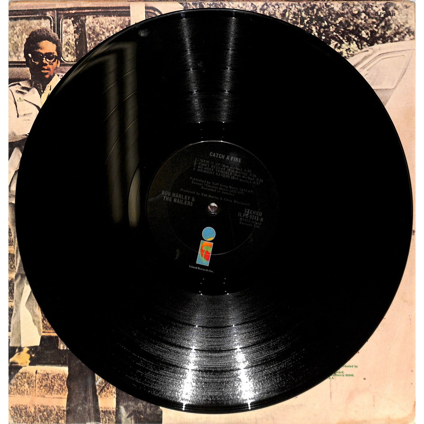 Bob Marley & The Wailers - Catch A Fire Vinyl Record ILPS 9241