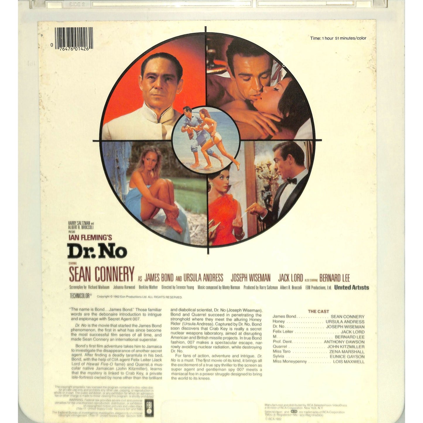 Dr. No (1962) Vintage CED Videodisc