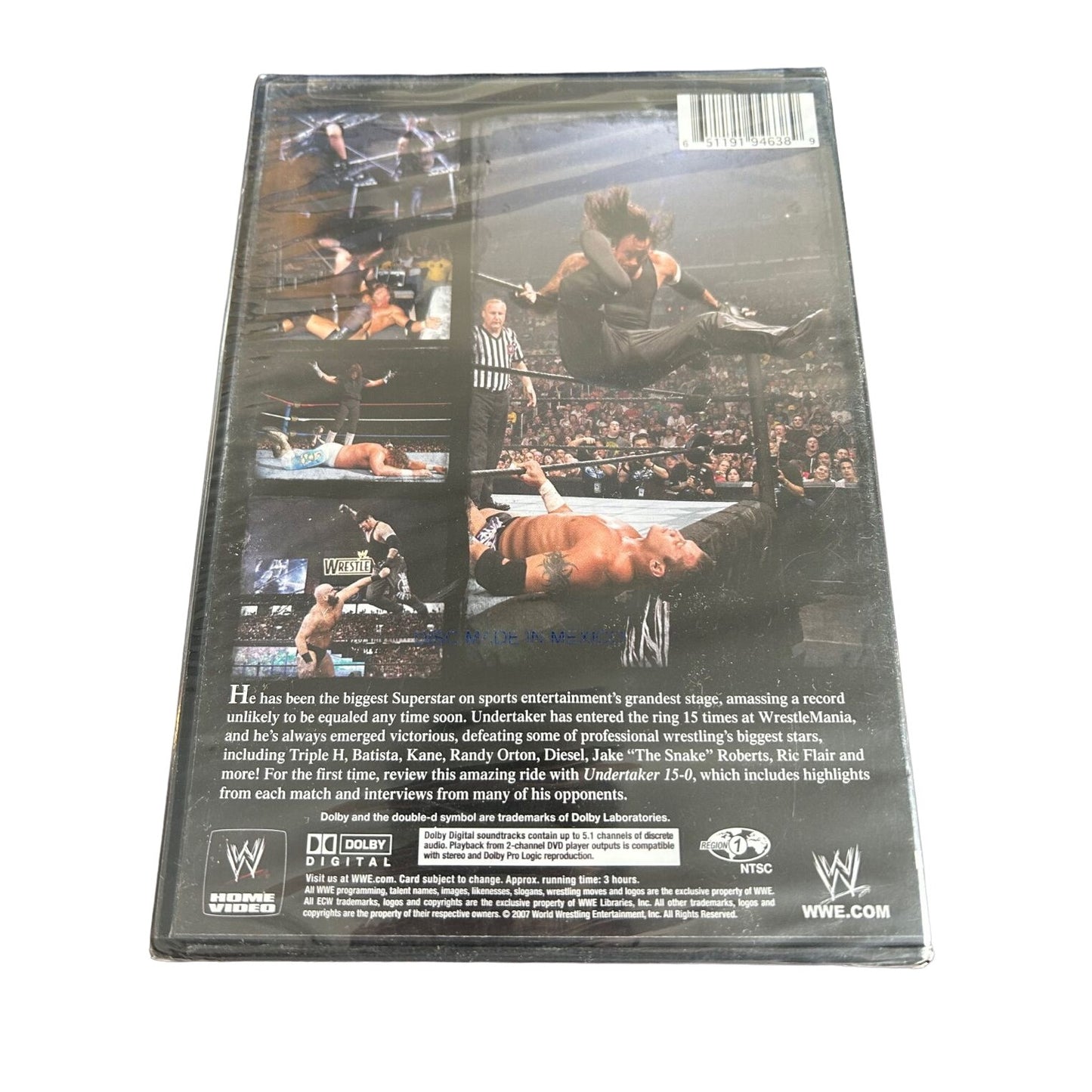WWE - Undertaker 15-0 (DVD, 2008) BRAND NEW SEALED