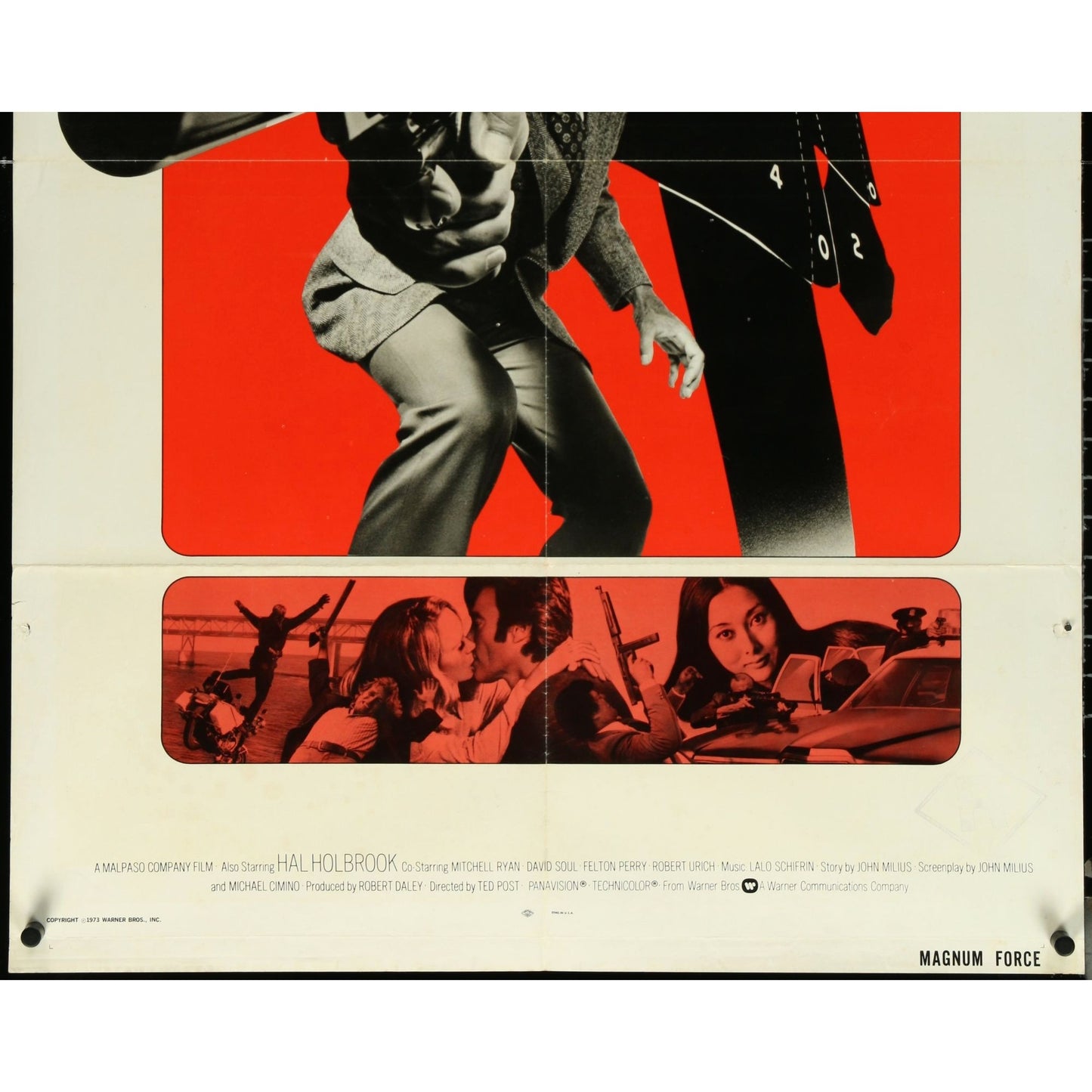 Magnum Force (1973) Orig Folded INTL One-Sheet Movie Poster 27x41 Clint Eastwood
