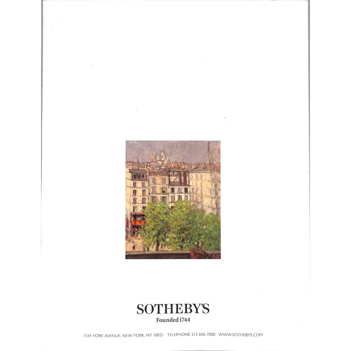 Sotheby's Impressionist and Modern Art Auction Catalog February 23, 2001