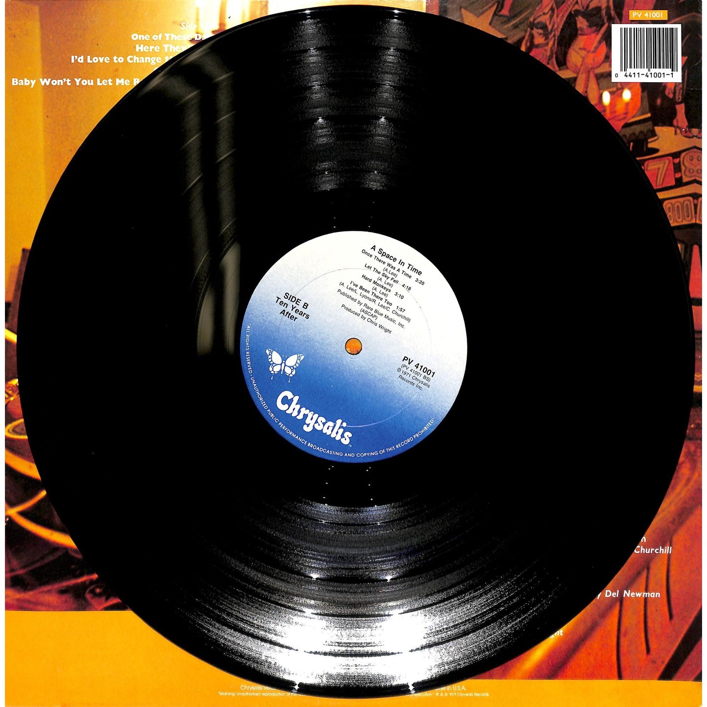 Ten Years After - A Space In Time Vinyl Record PV 41001