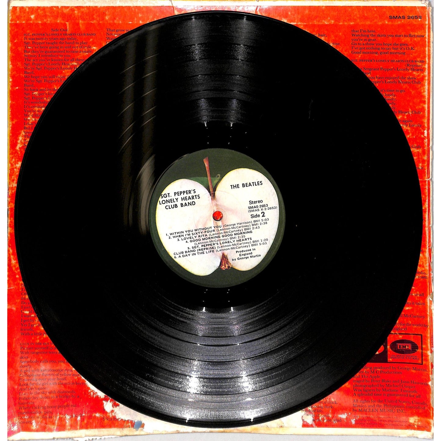 The Beatles - Sgt. Pepper's Lonely Hearts Club Vinyl Record SMAS 2653