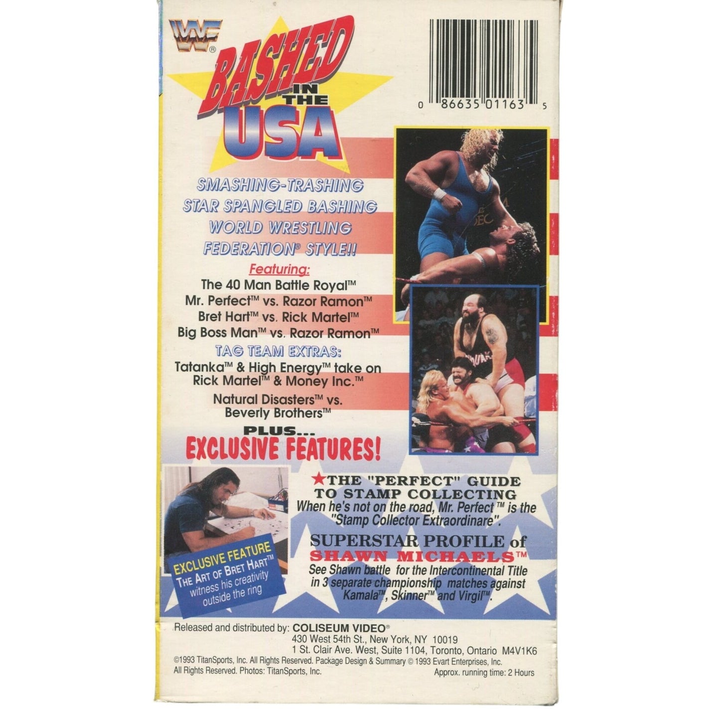 WWF: Bashed in the USA (1993) Wrestling VHS Tape