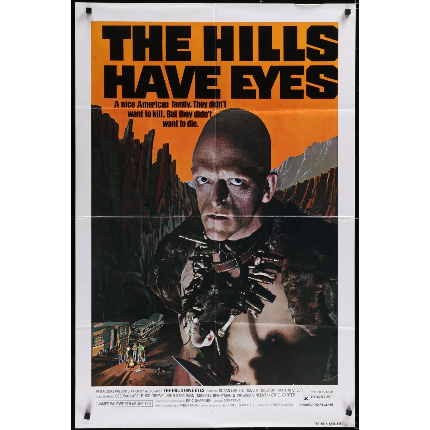 The Hills Have Eyes (1977) Original Wes Craven Movie Poster 27x41 Folded EM2B1