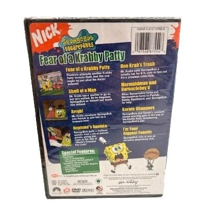 Spongebob Squarepants - Fear of a Krabby Patty DVD BRAND NEW SEALED