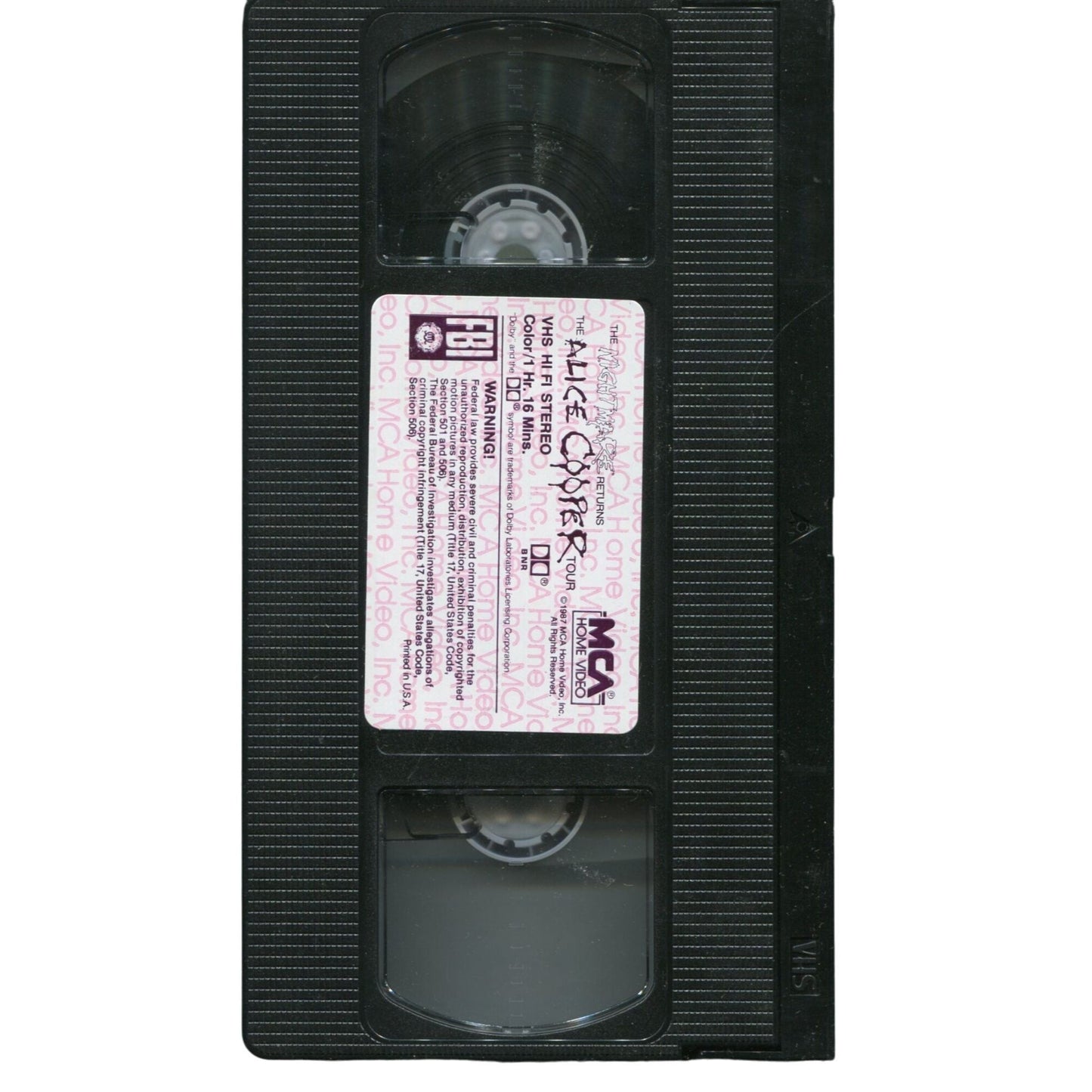 Alice Cooper - The Nightmare Returns Tour (1986) Live Concert VHS