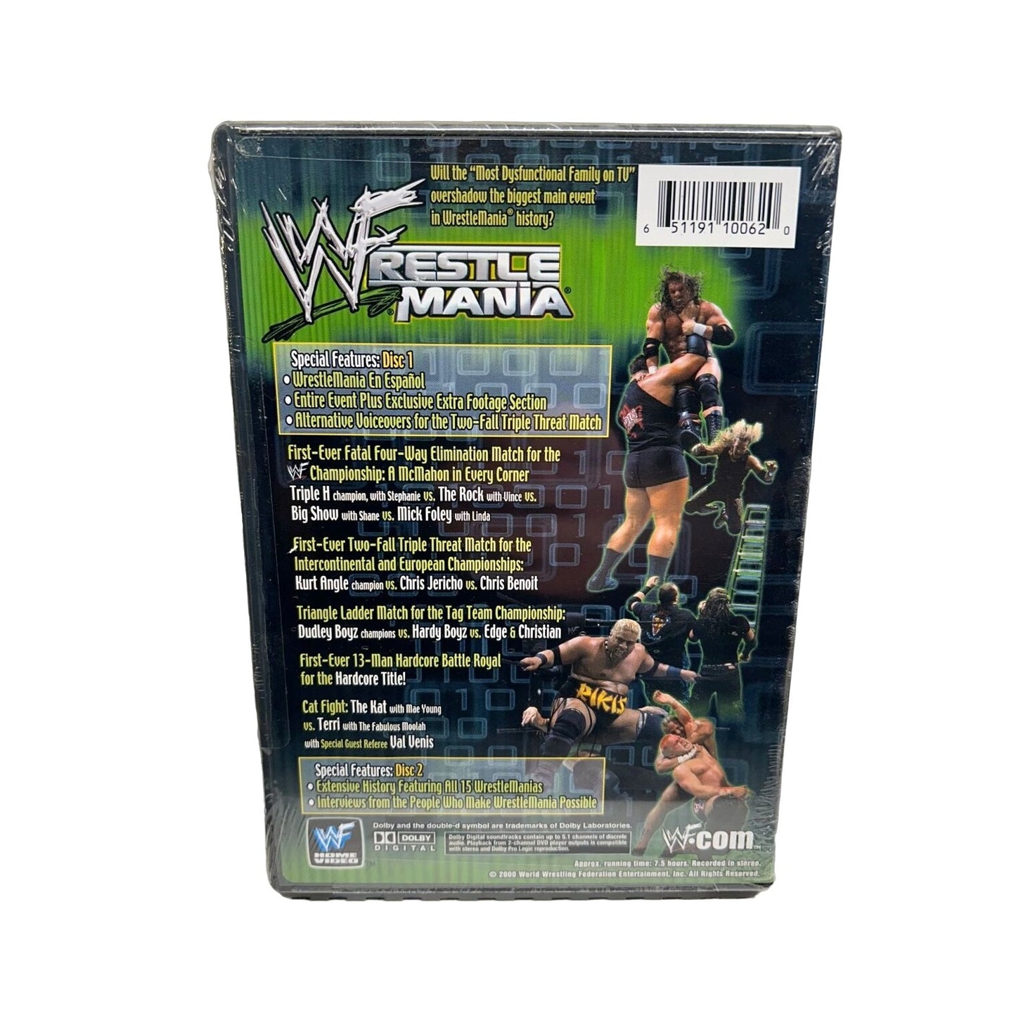 WWF WrestleMania 16 (DVD, 2000) BRAND NEW SEALED Triple H, The Rock, Big Show