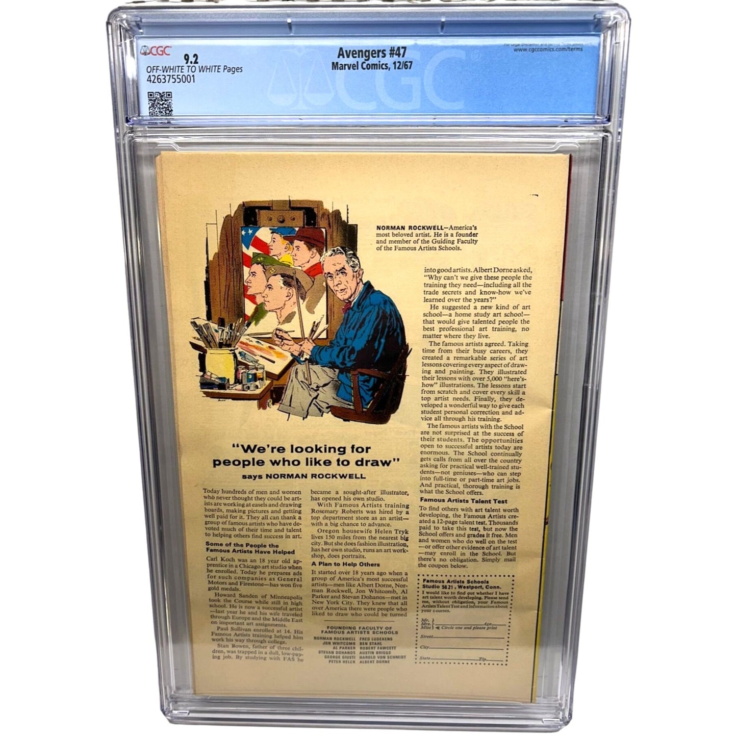 Avengers #47 CGC 9.2 1st Dane Whitman Black Knight Marvel MCU Key Issue 1967
