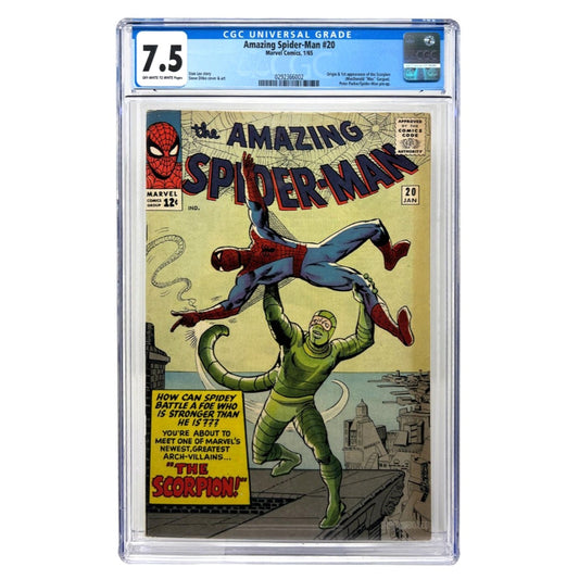 Amazing Spider-Man #20 (1965) CGC 7.5 OW/W Pages 1st appearance of Scorpion