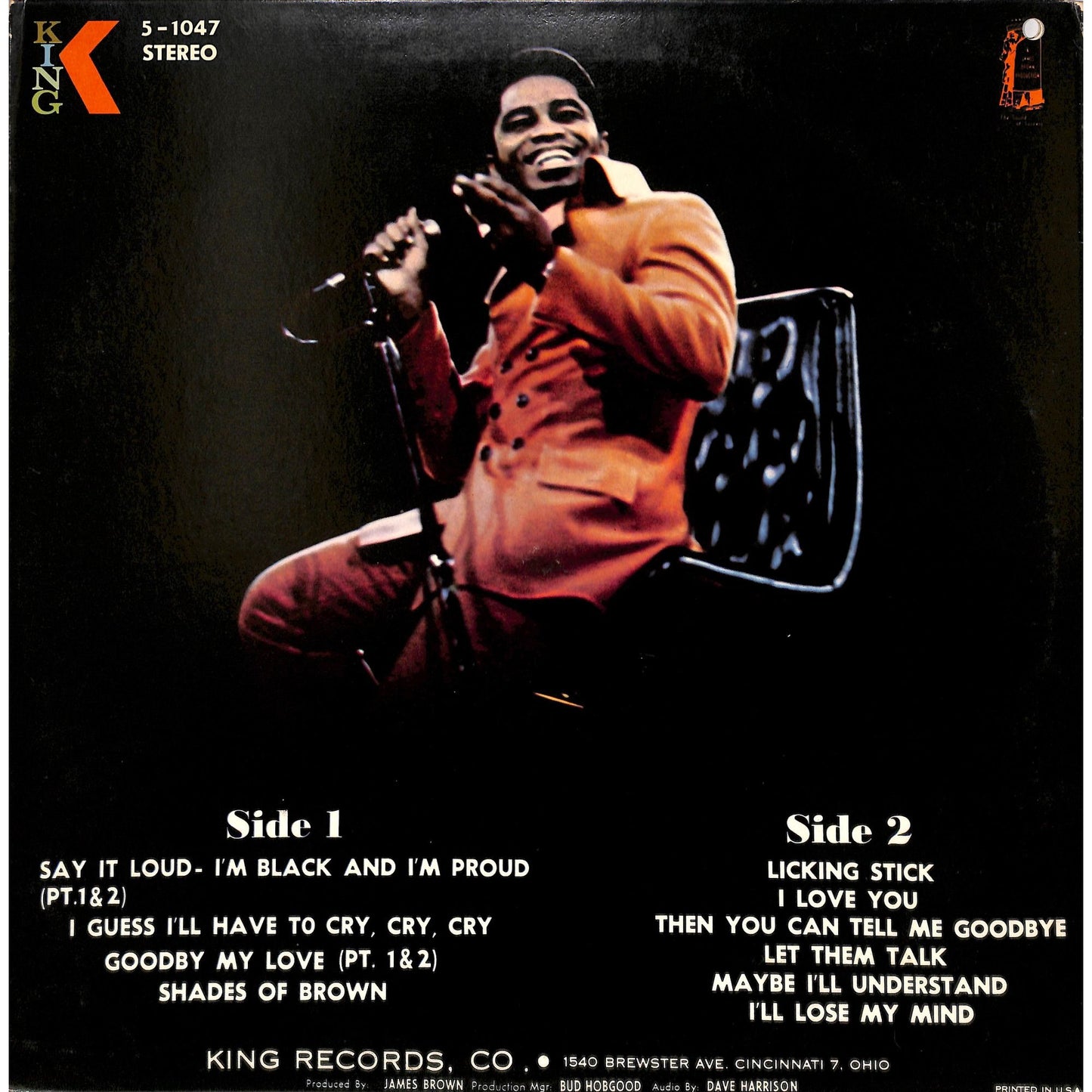 James Brown - Say It Loud, I'm Black and I'm Proud! Vinyl Record 5-1047