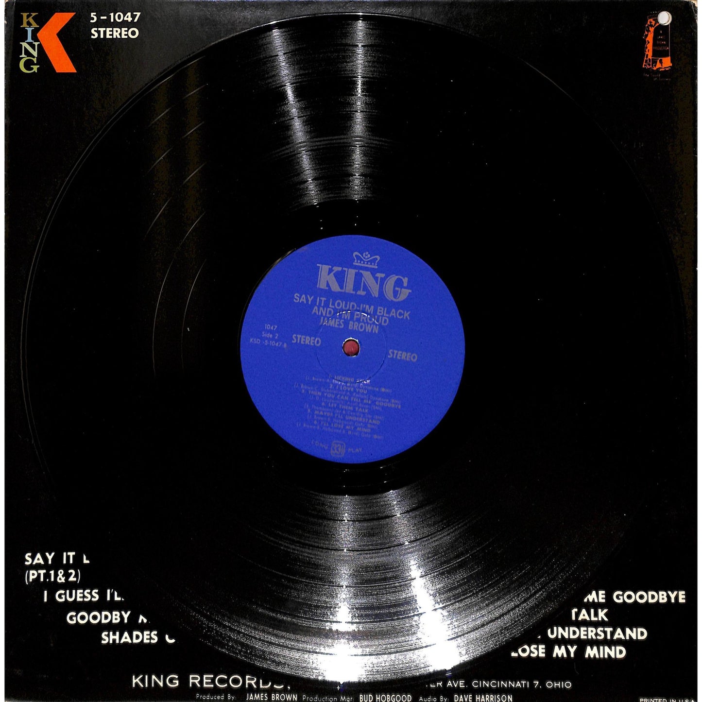 James Brown - Say It Loud, I'm Black and I'm Proud! Vinyl Record 5-1047