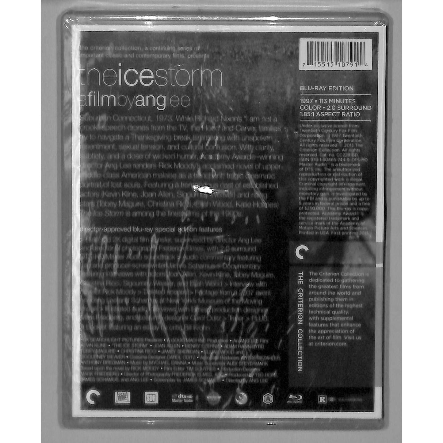 The Ice Storm (1997) Blu-Ray Special Edition Brand New Sealed