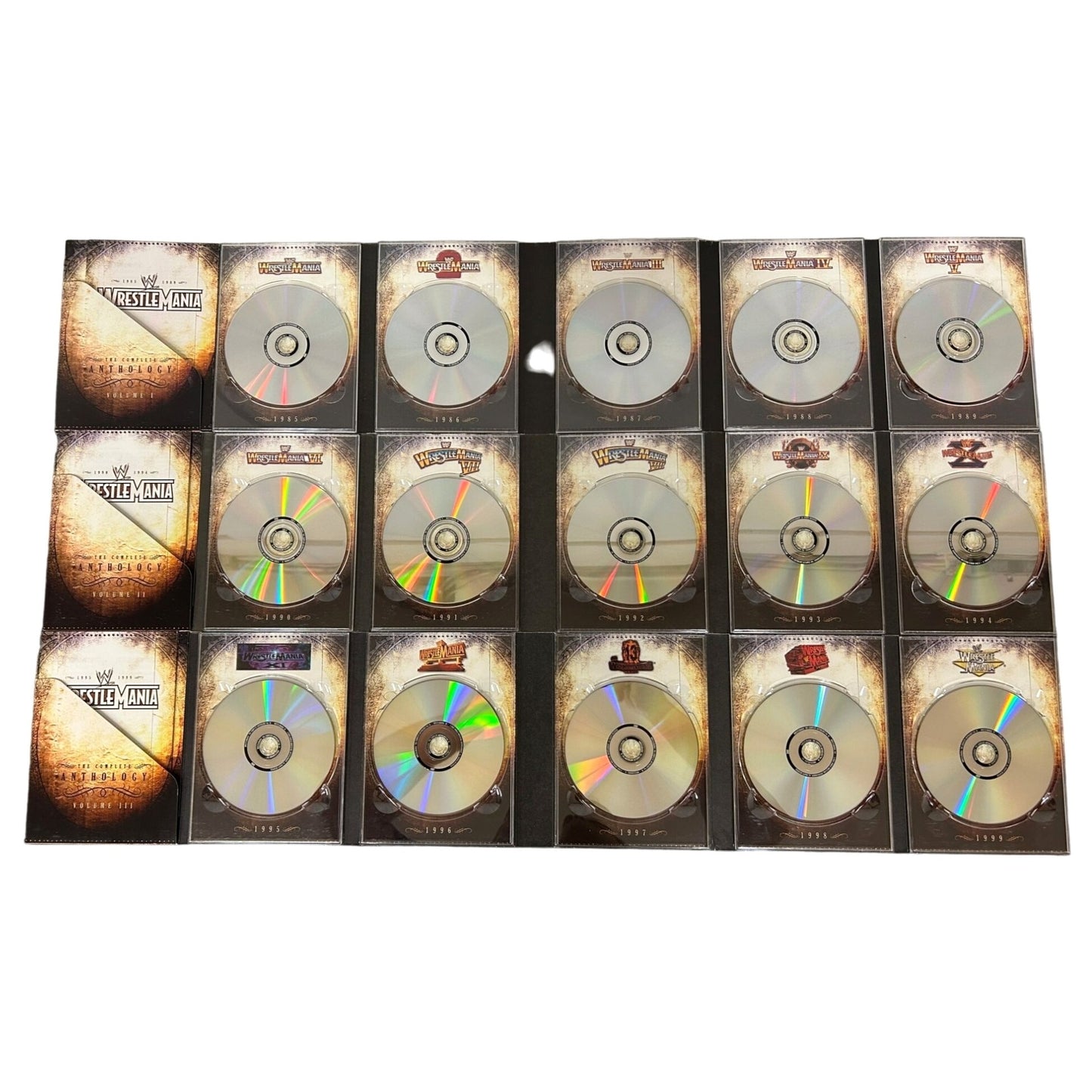 WWE Wrestlemania Complete Anthology Volume I-III 1985-1999 DVD Sets