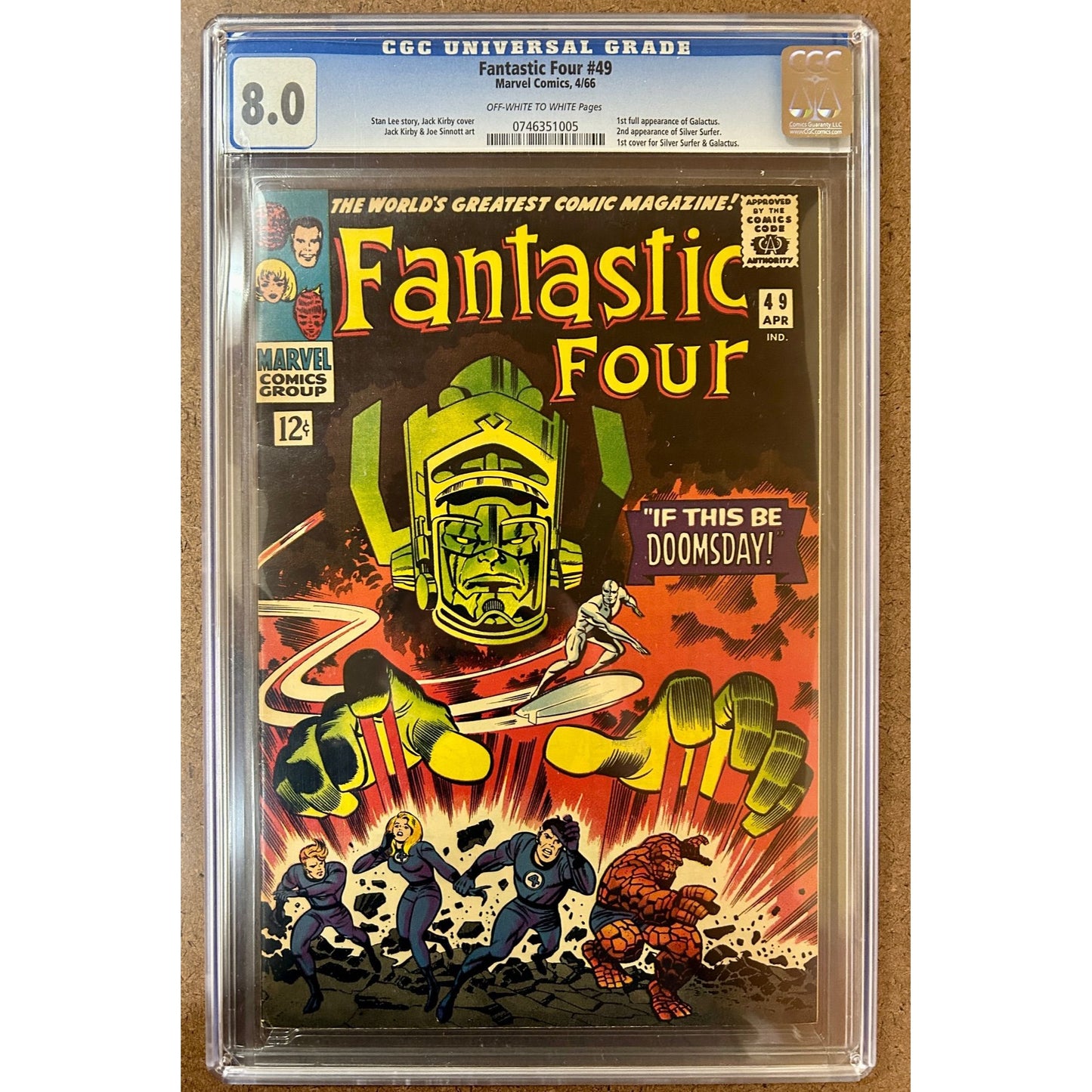 Fantastic Four #49 CGC Graded 8.0