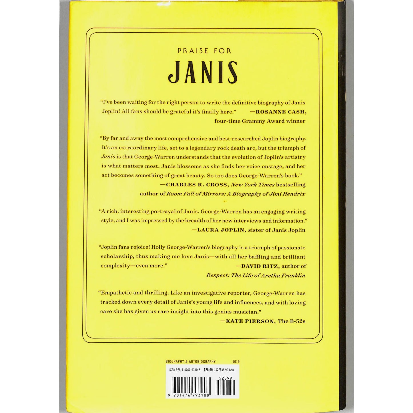Janis: Her Life and Music - Hardcover by George-Warren, Holly