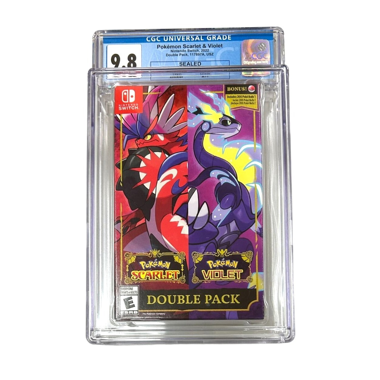 Pokémon Scarlet & Violet Nintendo Switch 2022 CGC Graded 9.8 Sealed A++ Pokemon