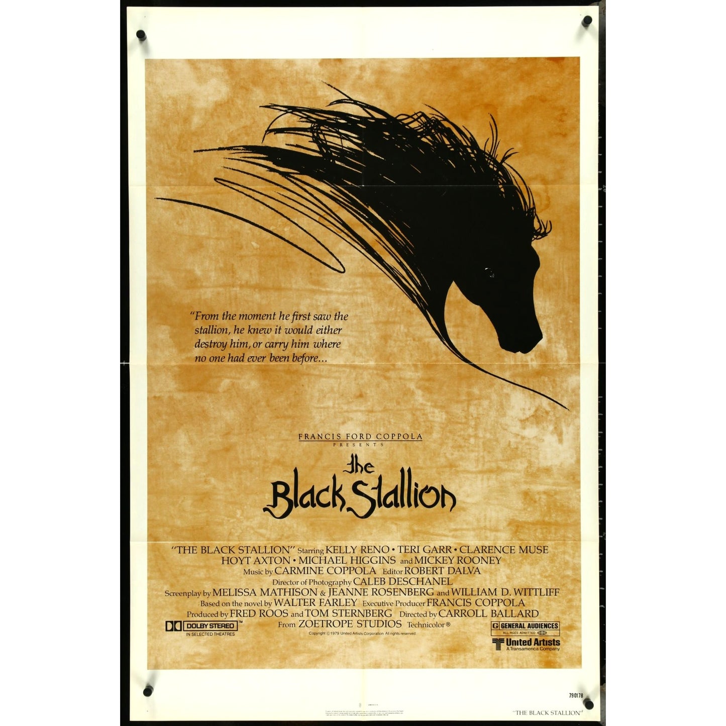 The Black Stallion (1979) Orig. Movie Poster 27x41 Francis Ford Coppola EMP10