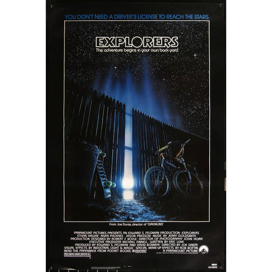 Explorers (1985) Original Movie Poster 27x41 Single-Sided One-Sheet EM4-43