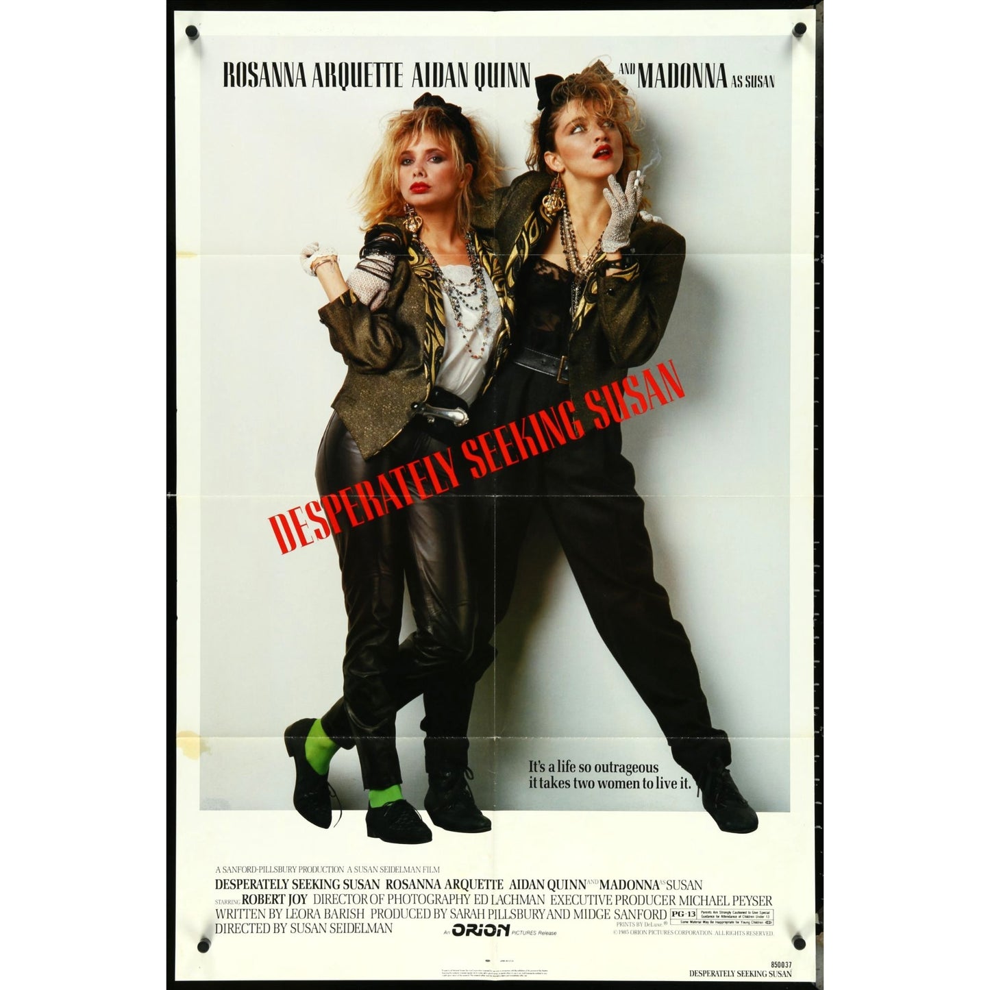 Desperately Seeking Susan (1985) Orig. Movie Poster Madonna Comedy Drama EMP14