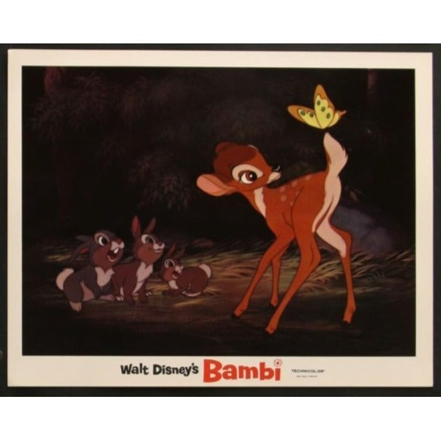 Bambi (1975 Re-release) Original Lobby Card Movie Poster 11x14